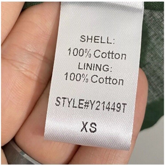 Tuckernuck Pomander Place Smocked Dress Womens Size XS Tiered Long Sleeve Green - Picture 13 of 14